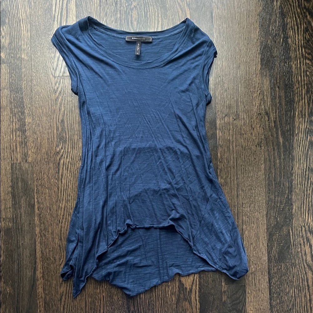 Vintage BCBGMaxAzria Women's Blue Top XS